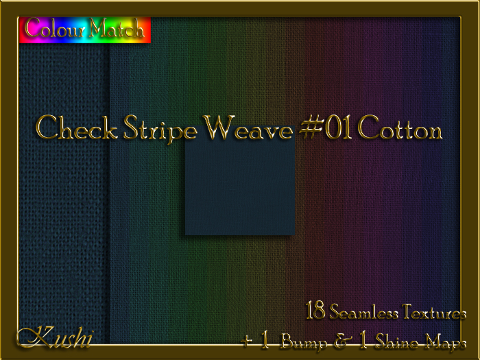 Check Stripe Weave #01 COTTON Texture Pack
