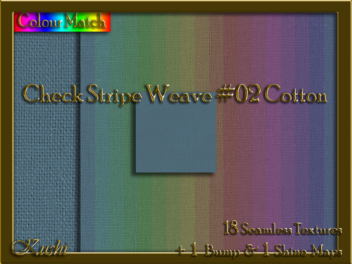 Check Stripe Weave #02 COTTON Texture Pack