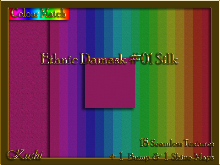 Ethnic Damask #01 SILK Texture Pack