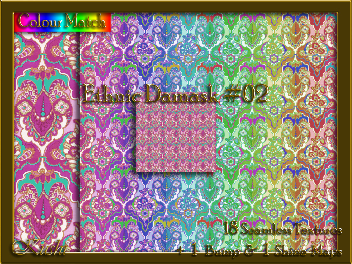 Ethnic Damask #02 Texture Pack