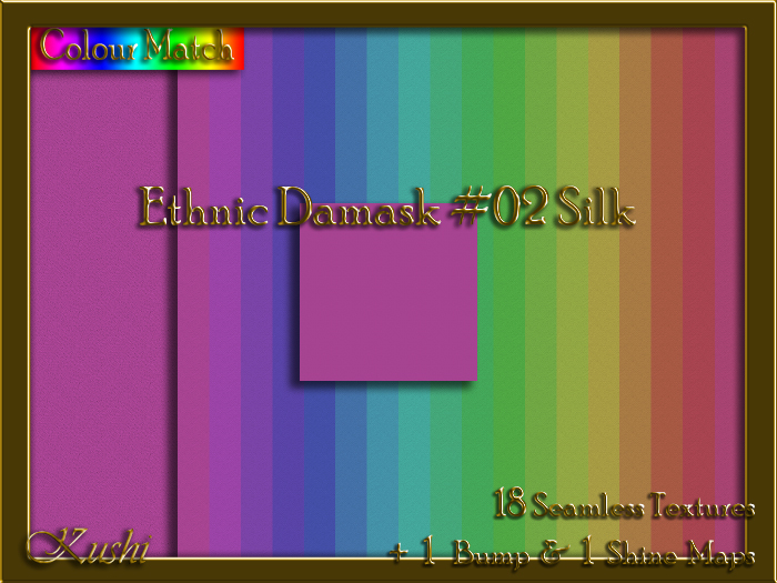Ethnic Damask #02 SILK Texture Pack