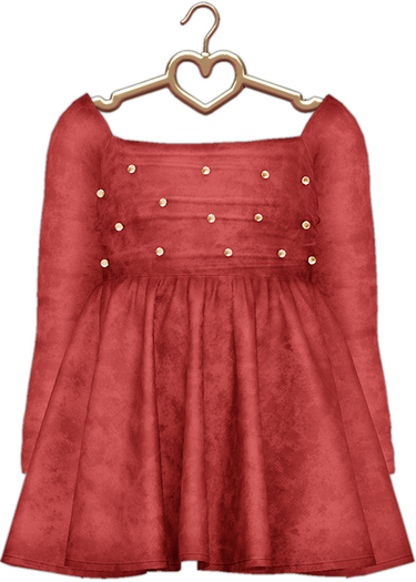 {Lula Belle} Velvet Holiday Dress - RUBY {boxed}