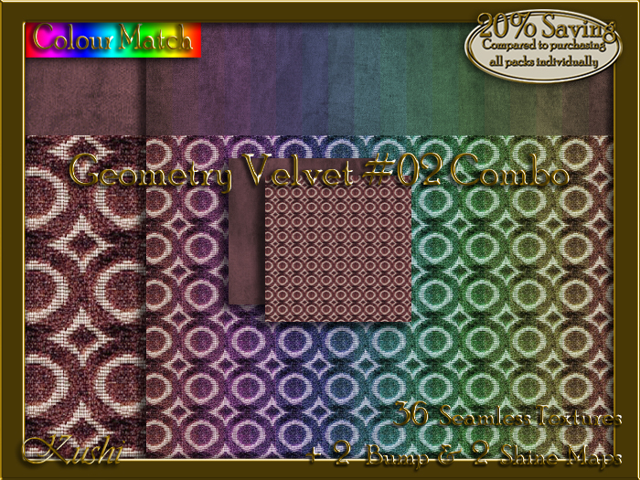 Geometry Velvet #02 COMBO Texture Bundle