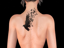 Ravenstone - 2K Crow Goth Tattoo BOM T39 Back