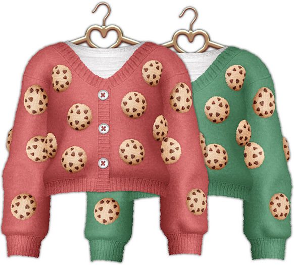 {Lula Belle} Cookie Cardigan - Ruby+Emerald {boxed}