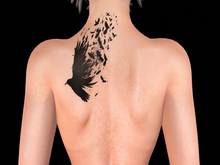 Ravenstone - 2K Crow Goth Tattoo BOM T39 Shoulder L
