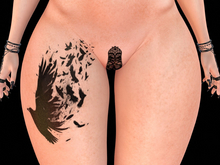Ravenstone - 2K Crow Goth Tattoo BOM T39 Thigh R