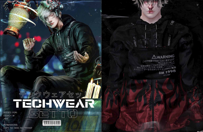 TANAKA TECHWEAR SETTO  - FLAMES 
