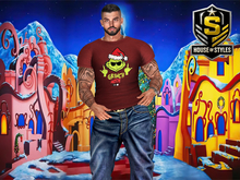 Grinch Mode Men's T-Shirt (Red) 
