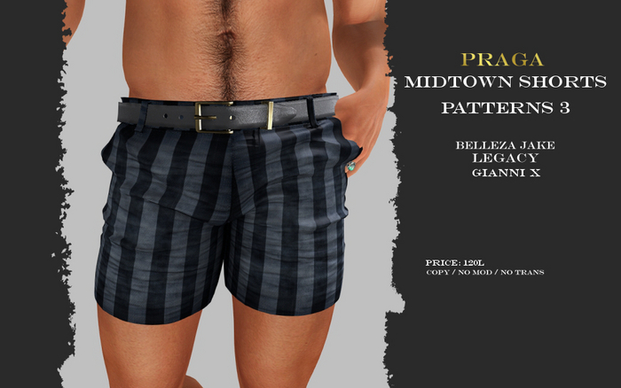 Praga Midtown Shorts Patterns - 3