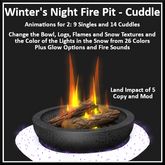 Winter's Night Fire Pit - Cuddles - Ever Green