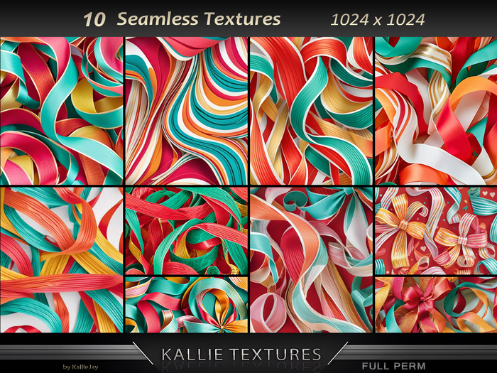 KJ Swirling Ribbons Textures Seamless