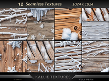 KJ Wood Snow Textures Seamless