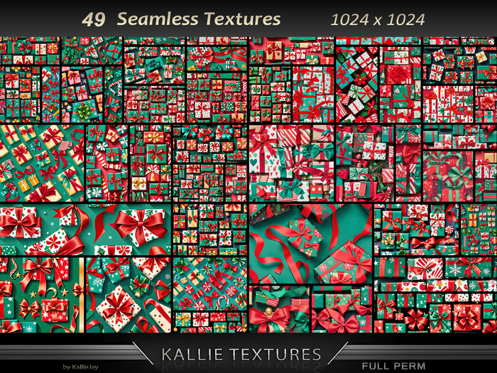 KJ Wrapped Christmas Textures Seamless