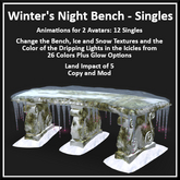 Winter's Night Stone Bench - Singles - Ever Green