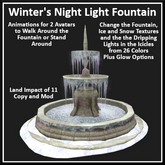 Winter's Night Light Fountain - Ever Green