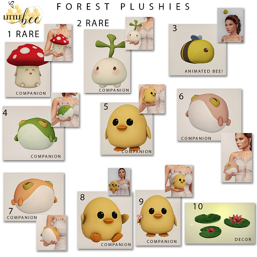 01 - Little Bee - Florest Plushies RARE