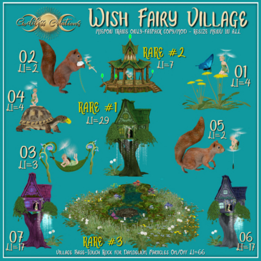 )O( GC: Wish Fairy Village Set-RARE #3 1