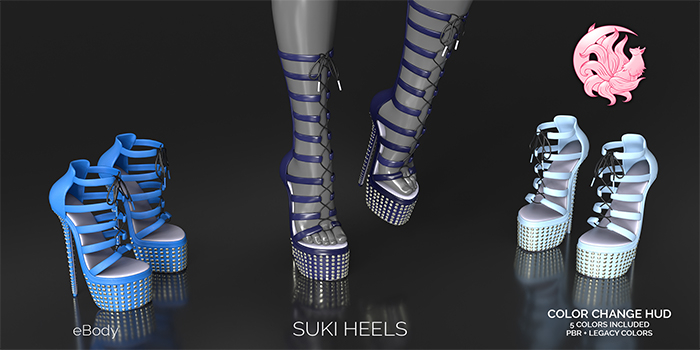 -Vixen- Suki Heels Blue v1.0 eBody