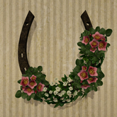 Springtime Simplicity Horseshoe Wreath 4LI each