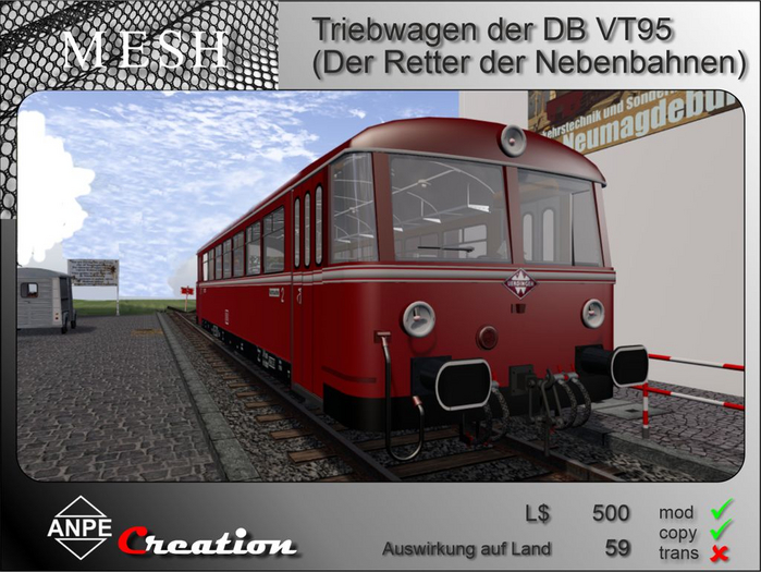 Triebwagen VT95 der DB