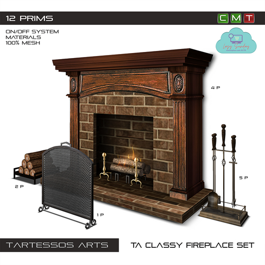 ::TA Classy Fireplace Set
