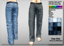 *DCDM* Joe Jeans: Merry Ho Ho Blue 