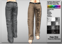 *DCDM* Joe Jeans: Merry Ho Ho Black