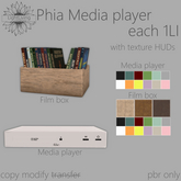 ~LLc~ Phia Media player 1LI each w. texture HUDs