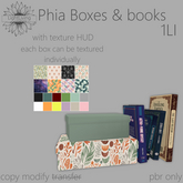~LLc~ Phia Boxes & Books 1LI w. texture HUD