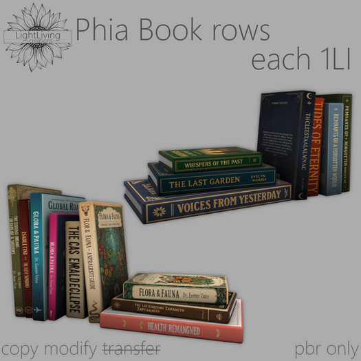 ~LLc~ Phia Book rows 1LI each