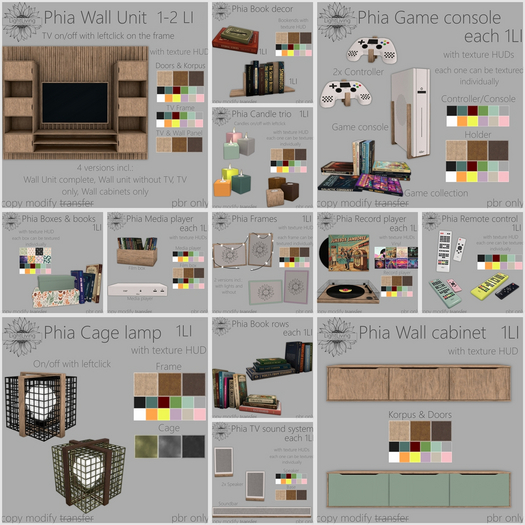 ~LLc~ Collection Phia fullpack w. texture HUDs