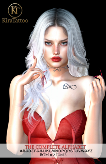 KIRA TATTOO-ALPHABET COMPLETE