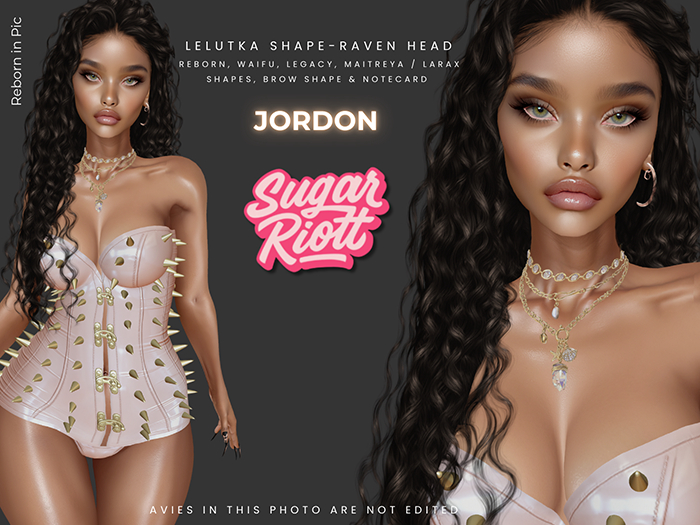 *Sugar Riott* Jordon Shape--Lelutka Raven 
