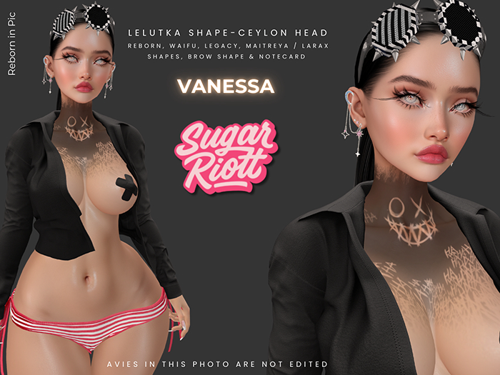 *Sugar Riott* Vanessa Shape- Lelutka Ceylon Head