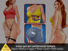 SUISUI\Sue Set-Top-Skirt-Panty and Garter Maze