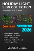 Holiday Light Sign Collection set#1 - 2025
