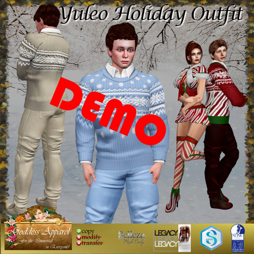 *Goddess* Yuleo Holiday Outfit DEMOS