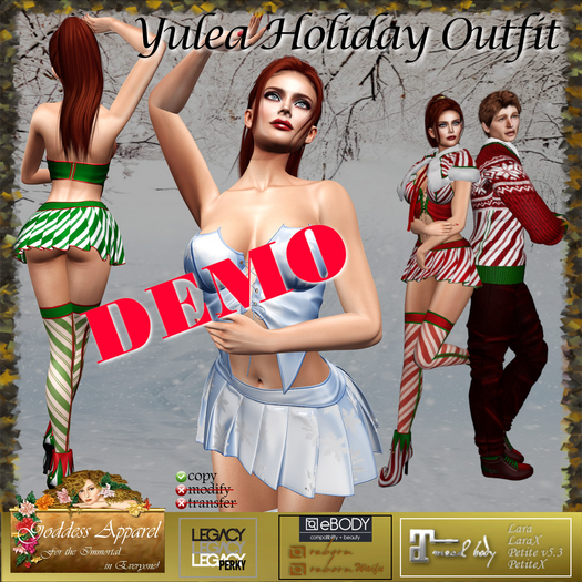 *Goddess* Yulea Holiday Outfit DEMOS
