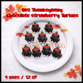 DFS Thanksgiving Chocolate Strawberry Turkies - ACTUAL ITEM