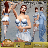 *Goddess* Yulea Holiday Outfit -Ice Blue Snow