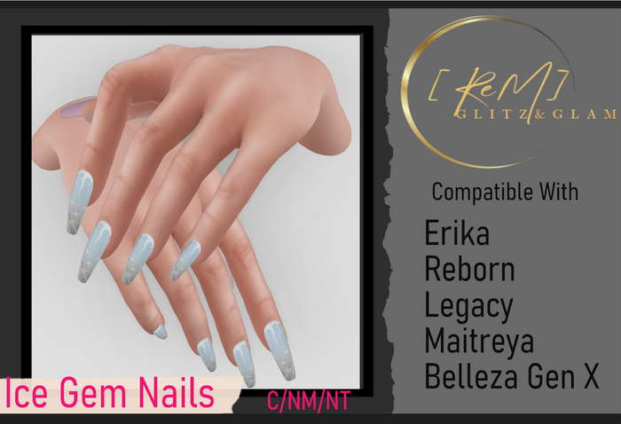 [ReM]  Ice Gem Nails
