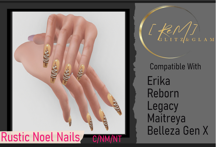 [ReM]  Rustic Noel Nails