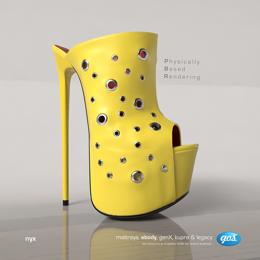 [Gos] Nyx Eyelet Wedges - Yellow