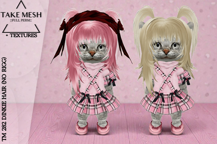 ! TakeMesh - TM 282 DINKIE HAIR (NO RIGG)