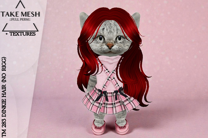 ! TakeMesh - TM 283 DINKIE HAIR (NO RIGG)