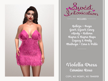 ::Sweet Intoxication:: Violetta Dress - Carmine Rose