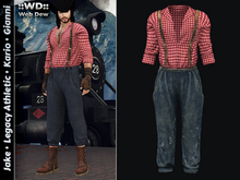 ::WD:: Pants & Shirt Emmett - Torn Denim