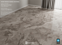 Cream Mosaic Marble Material PBR - Erfe Design