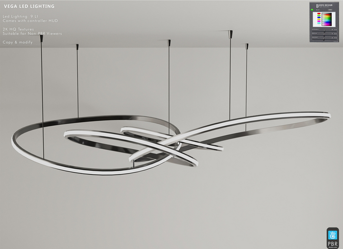 Vega Ceiling Light with controller HUD [Erfe Design]